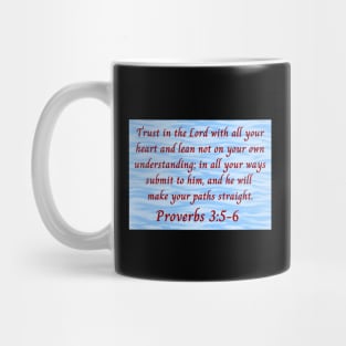 Bible Verse Proverbs 3:5-6 Mug